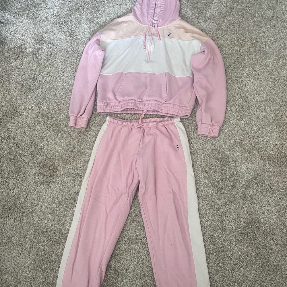 PINK matching top and bottom sweatsuit